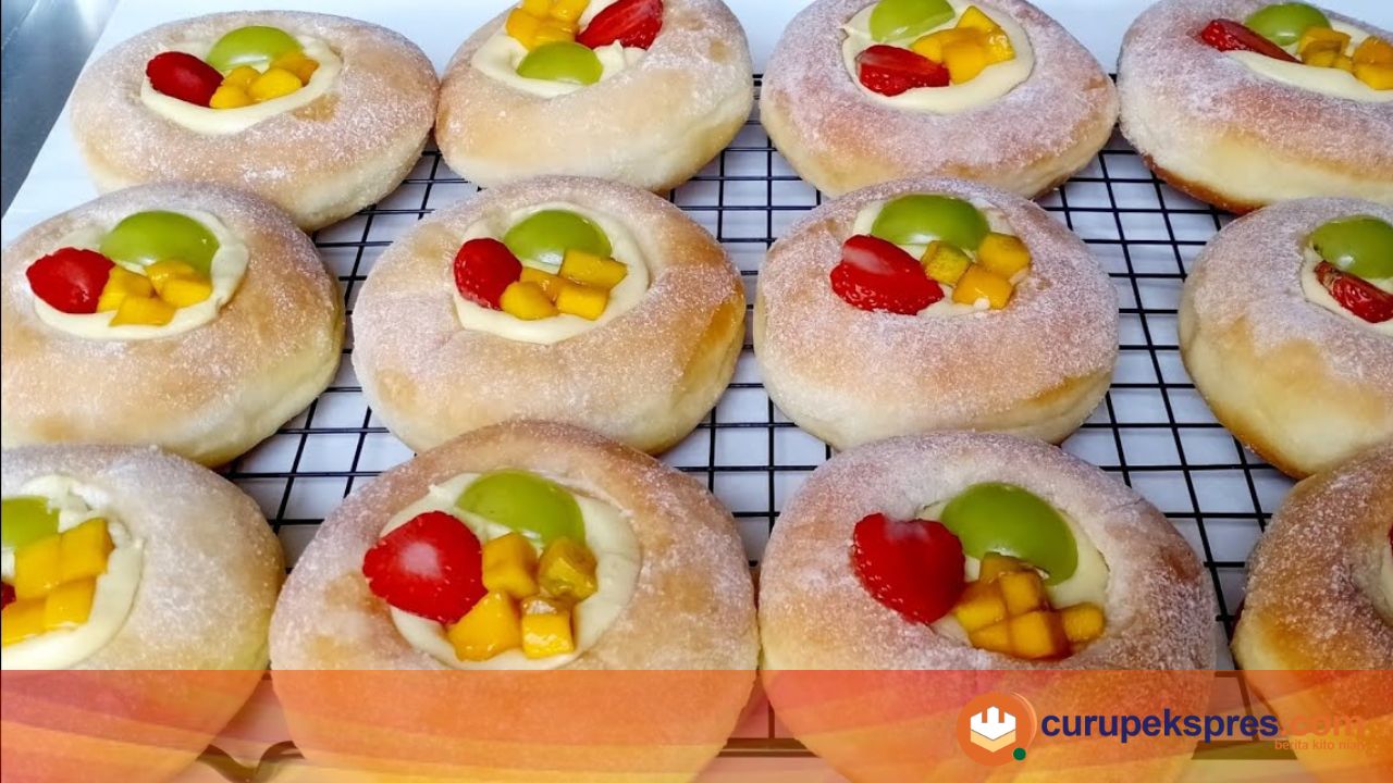 Resep Donat Vla Buah Kesukaan Sikecil