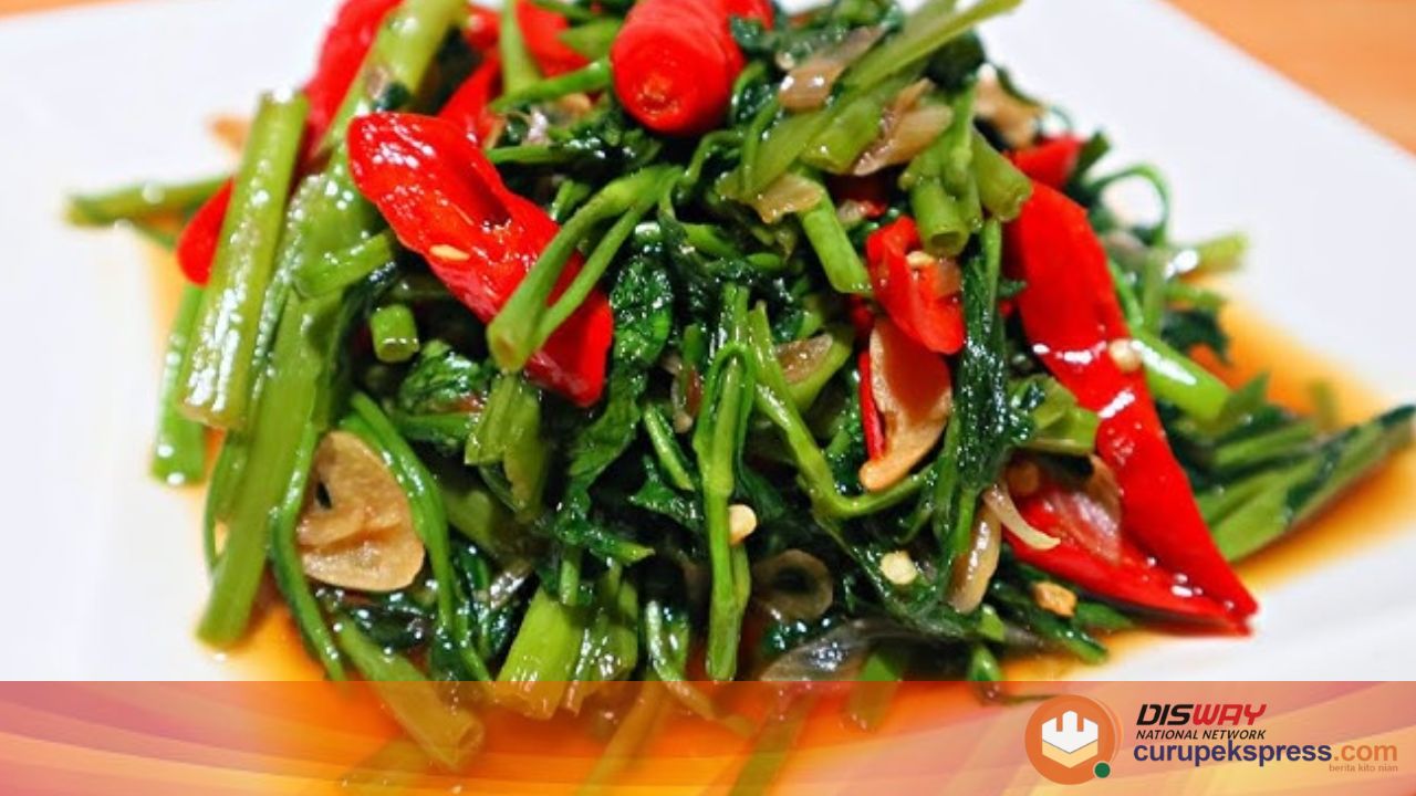 Menu Masakan Sederhana : Resep Tumis Kangkung Saus Tiram