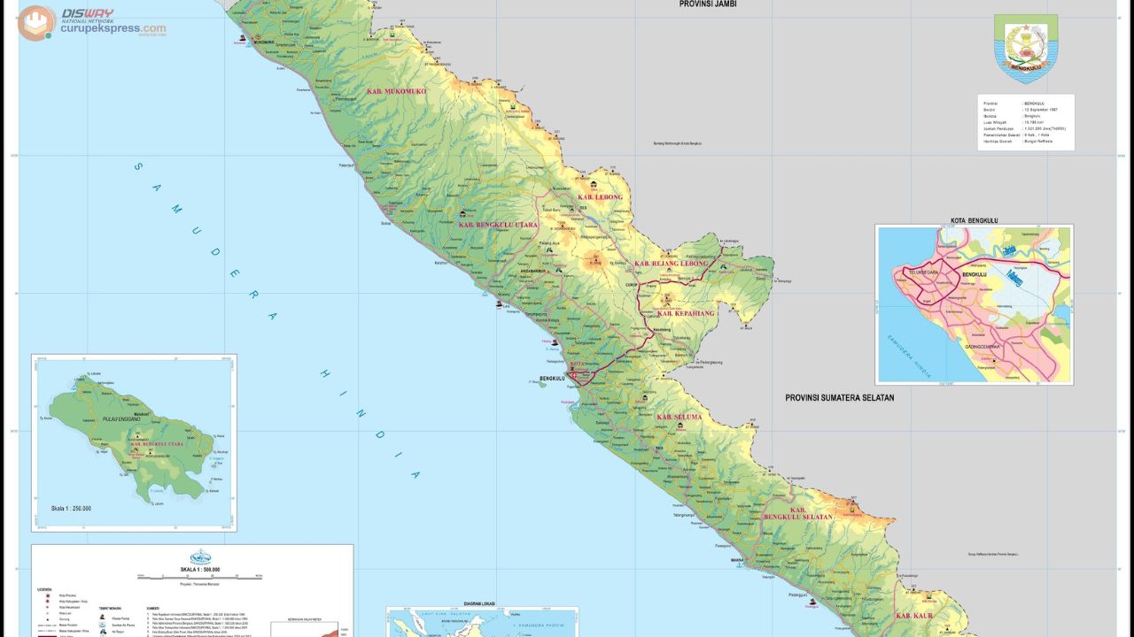 Wacana Provinsi Bengkulu Bakal Punya Kabupaten Baru Seluas 2.477 KM Persegi, Terdiri Beberapa Wilayah Ini!