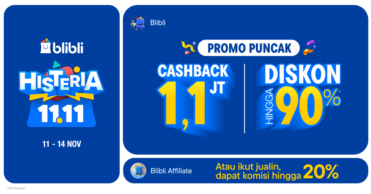 Storage 1TB iPhone 15 Pro Max dengan Diskon Spesial 11.11 Blibli