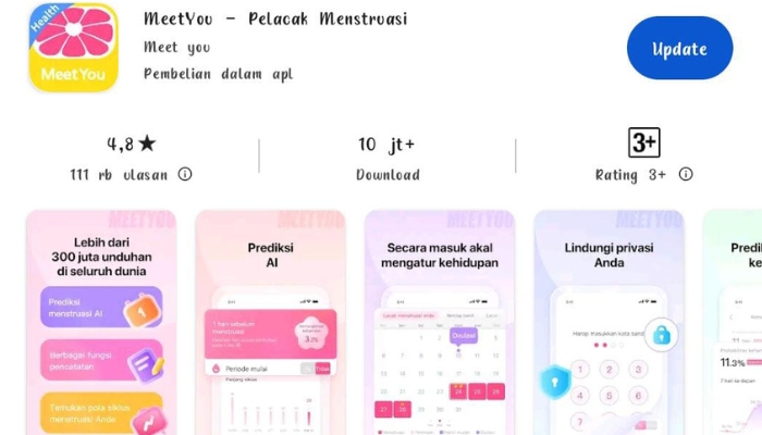 Manfaat Aplikasi MeetYou dalam Lacak Menstruasi bagi Perempuan