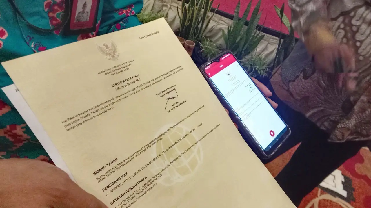  Nusron: Sertipikat Tanah Elektronik jadi Solusi Masa Kini