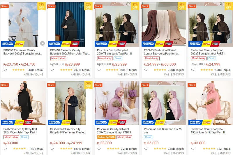 Muslimah Harus Tahu! 5 Rekomendasi Toko Jilbab Di Shopee Untuk Kuliah