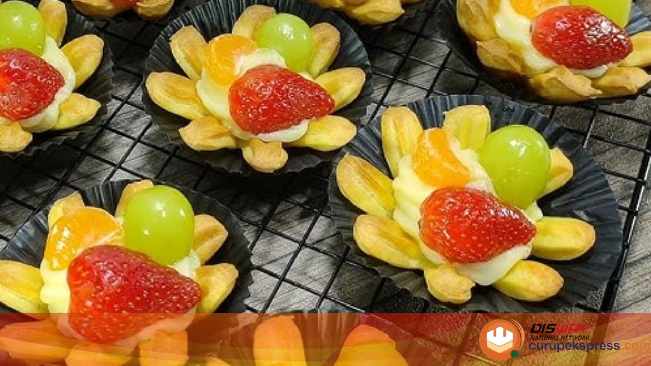 Resep Kue Soes Buah Bunga Cantik Nan Lezat