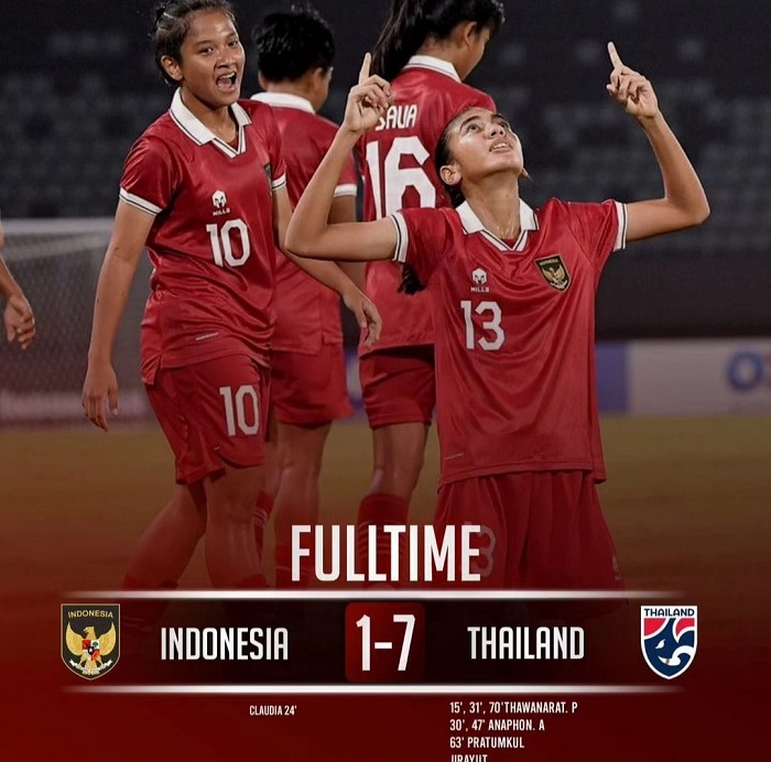 Di Bantai Thailand 7-1, Pelatih Timnas Wanita Indonesia Salahkan Wasit 