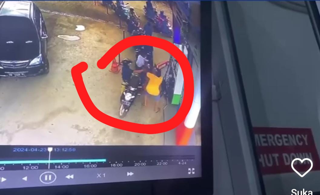 Viral Karyawan SPBU di Curup Nyaris Dibacok Konsumen, Terekam CCTV