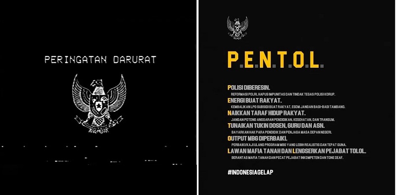 Peringatan Darurat Viral Kembali, Kali Ini Garuda Hitam