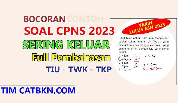 Contoh Soal SKD CPNS 2023 Materi TWK, TIU, TKP Beserta Jawabannya