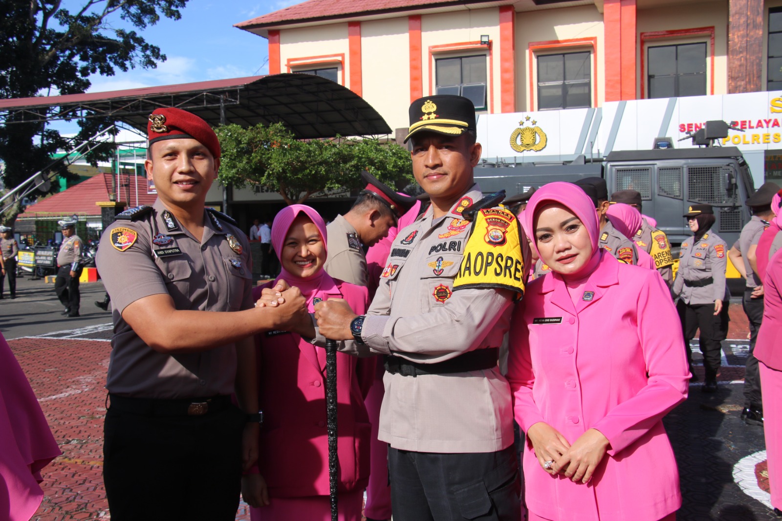 Kado Awal Tahun, 32 Personel Polres Rejang Lebong Naik Pangkat