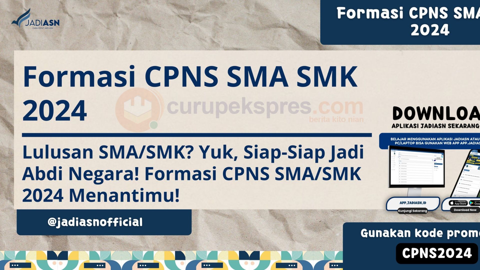 CATAT! Ini 29 Formasi CPNS untuk Lulusan SMA/SMK Tahun 2024