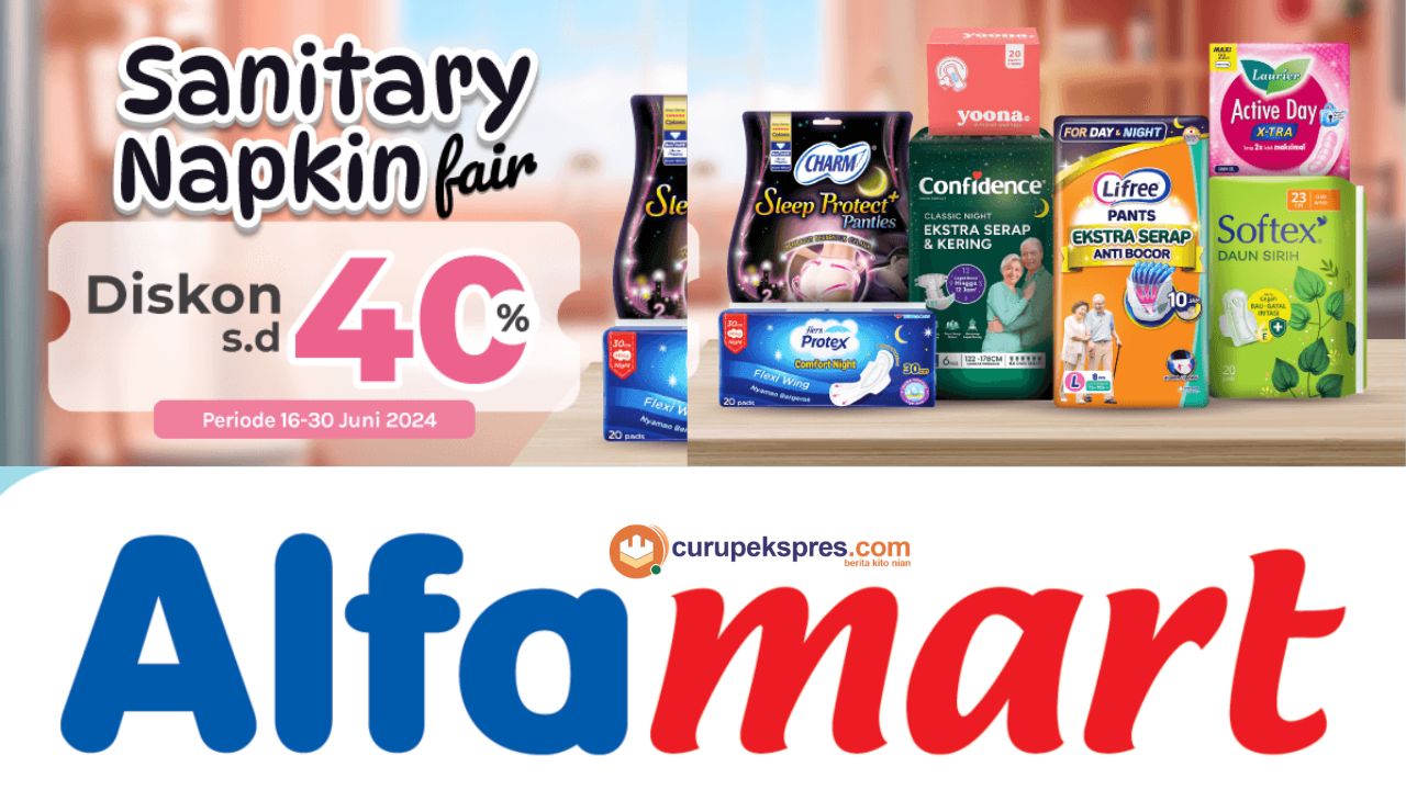 Promo Sanitary Napkin Alfamart, Diskon Hingga 40%!