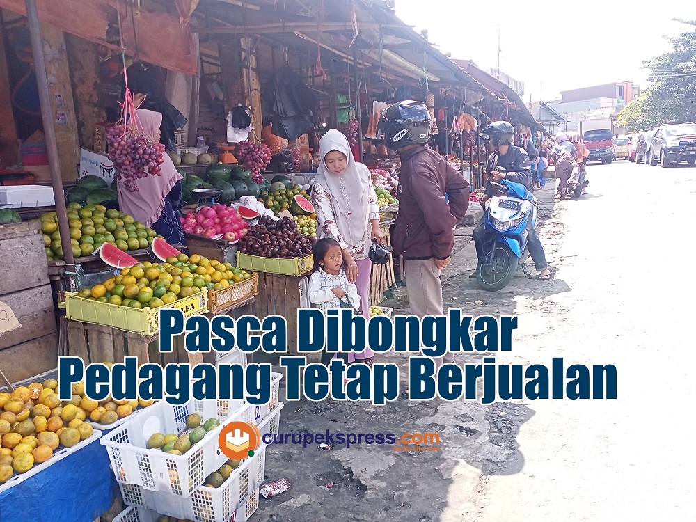 Pasca Dibongkar, Pedagang Tetap Berjualan