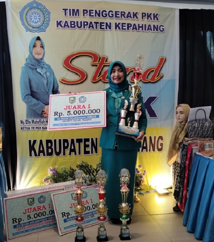 TP-PKK Kepahiang jadi Juara Umum HKG PKK Provinsi