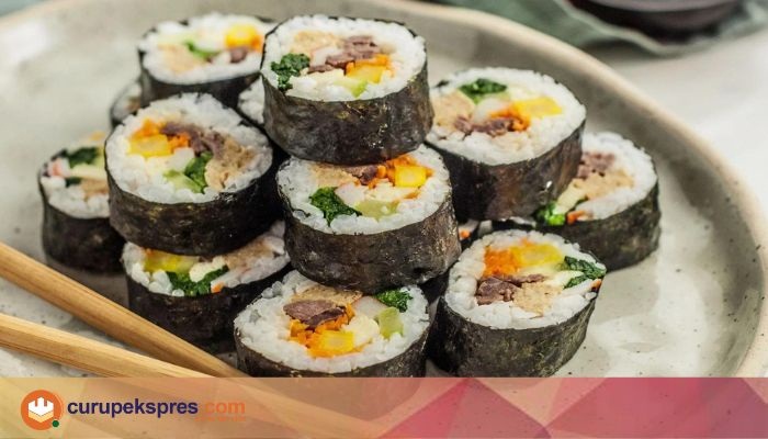 Resep Kimbap Tanpa Minyak Wijen dan Mengenyangkan