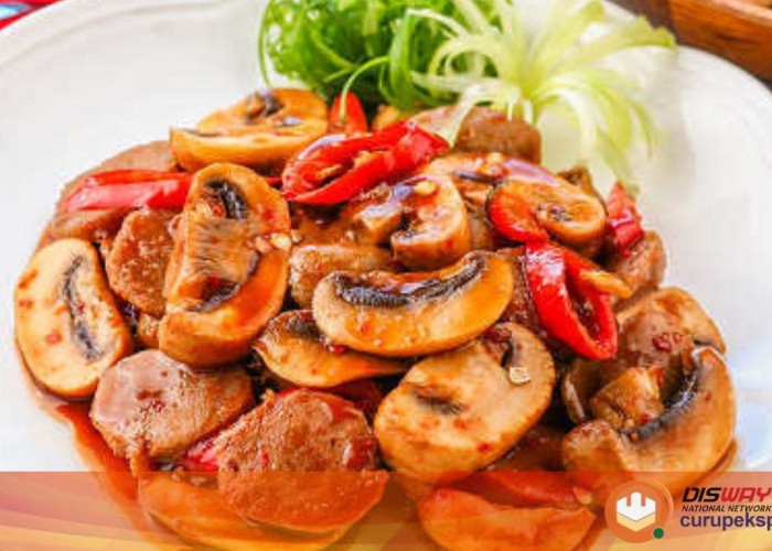 Resep Tumis Jamur Kancing Pedas Manis