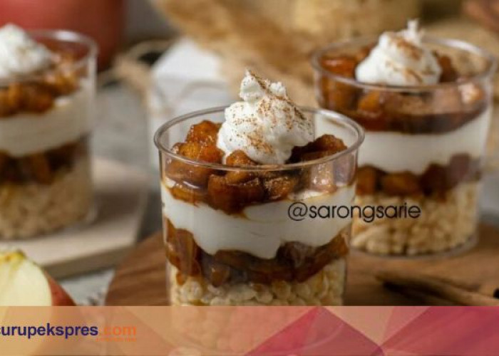 Resep Membuat Camilan Apple Dessert Cup Ala Rumahan