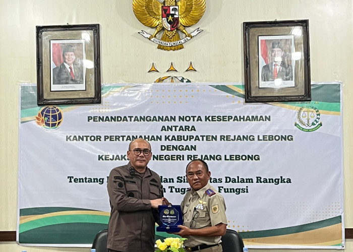 Kantah ATR/BPN Rejang Lebong Teken MoU Bersama Kejari, Bahas Soal Ini