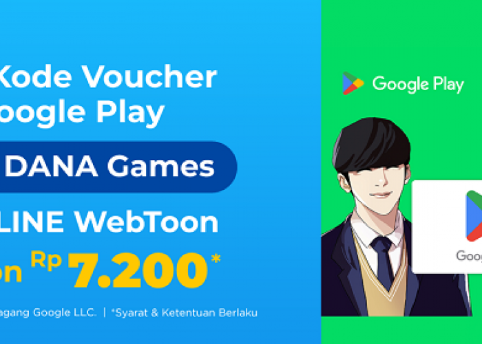 Ada Diskon Rp7.200 Beli Kode Voucher Google Play di DANA Untuk Games Koin LINE Webtoon