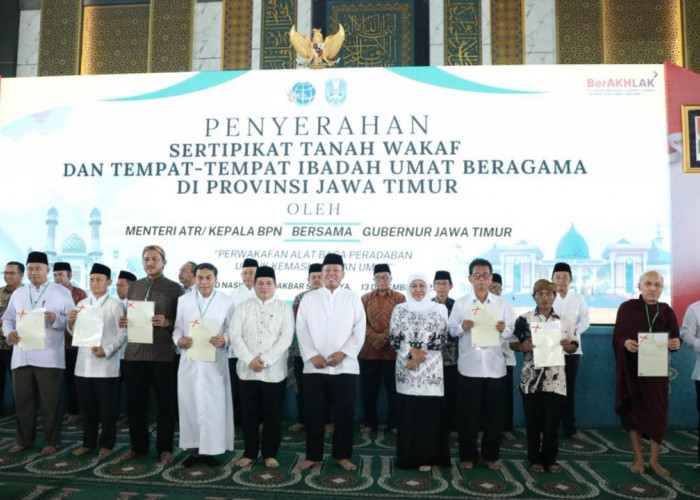 Cegah Sengketa Tanah, ATR/BPN Percepat Sertipikasi Wakaf dan Rumah Ibadah di Jatim