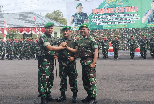  Mayor Inf Eko Budiarto Jabat Danyon Infanteri 144/JY 