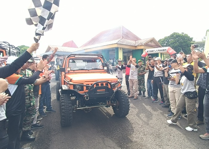 Keseruan Bupati Pimpin Peserta Off-road Jelajah Tanah Rejang