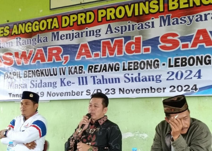 Ini Usulan Utama Reses Aswar DPRD Prov Bengkulu Dapil IV