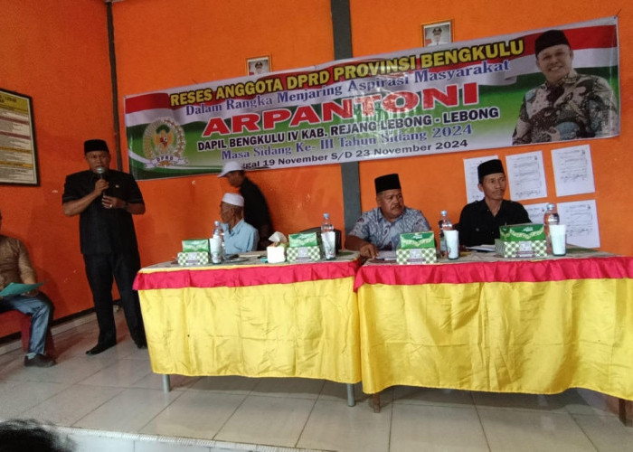  Ini Usulan Reses DPRD Provinsi Bengkulu Arpantoni