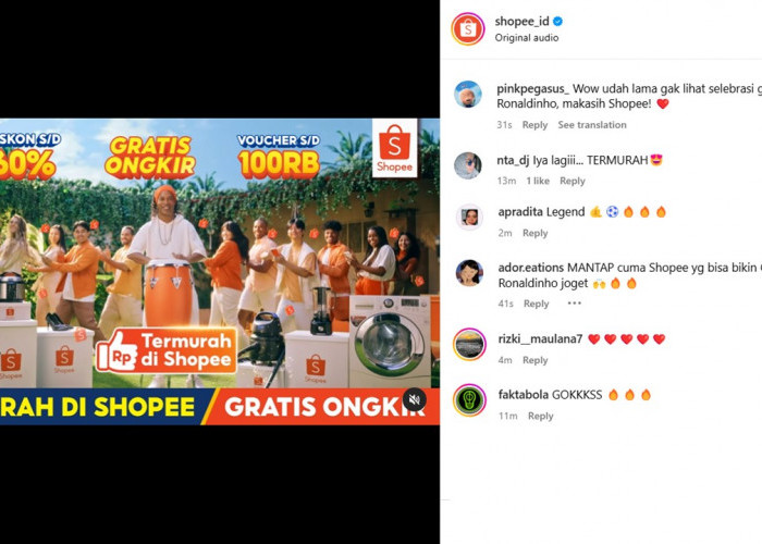 Dari Lapangan ke Layar: Ronaldinho Joget Samba di Iklan Shopee, Netizen Riuh!