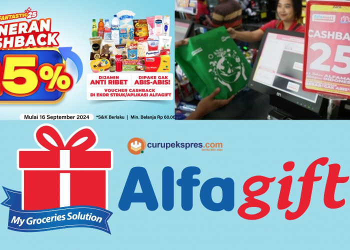 Promo Cashback 25% Alfamart & Alfagift, Gunakan Sebelum Kehabisan!