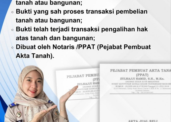 Akta Jual Beli Bukan Bukti Sah Kepemilikan Tanah