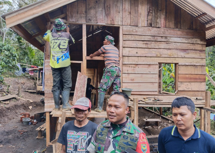 Syawal Bersyukur, Keinginan Miliki Rumah yang Layak Diwujudkan TNI Melalui TMMD