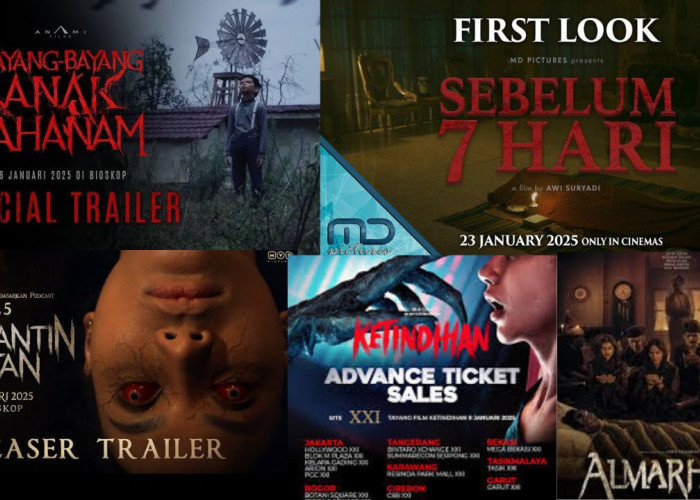  Jangan Sampai Kelewatan! Ini 5 Film Horor  yang Akan Tayang di Bioskop Pada Bulan Januari 2025