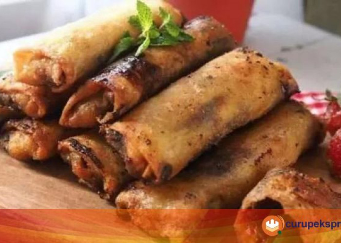 Resep Lumpia Pisang Ide Cemilan Teman Nonton