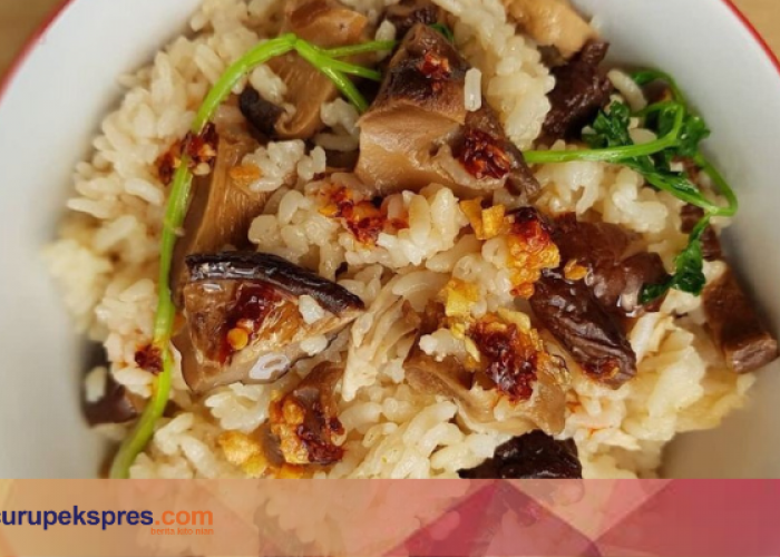 Menu Viral Nasi Jamur Rice Cooker Simple