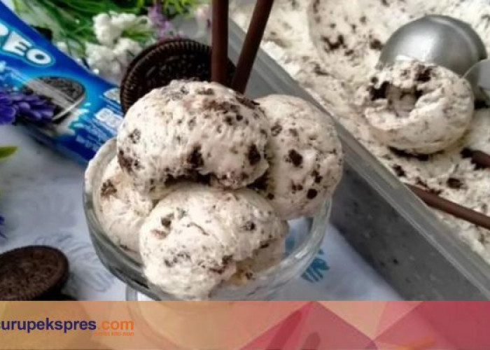 Cuma 3 Bahan Loh, Cara Mudah Membuat Es Cream Oreo Sendiri Dirumah.