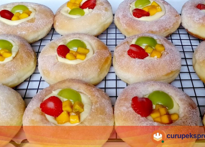 Resep Donat Vla Buah Kesukaan Sikecil