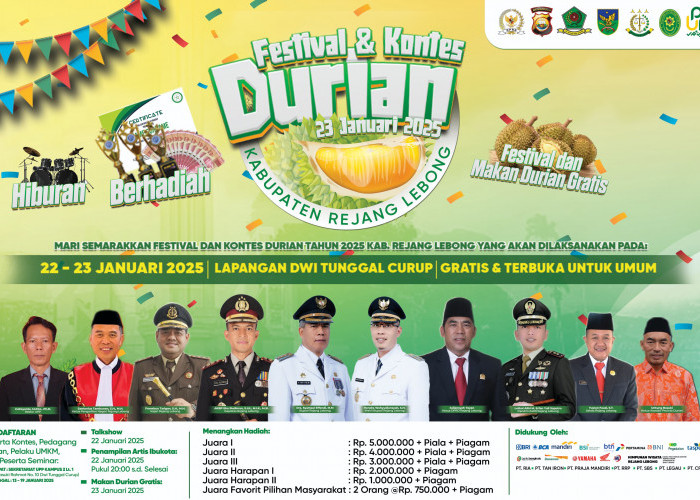 Festival Durian RL Siapkan Hadiah Belasan Juta Rupiah