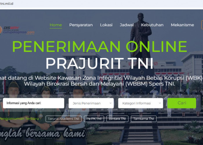 Link Pendaftaran Rekrutmen Taruna Akademi TNI 2025, Buruan Klik Disini!