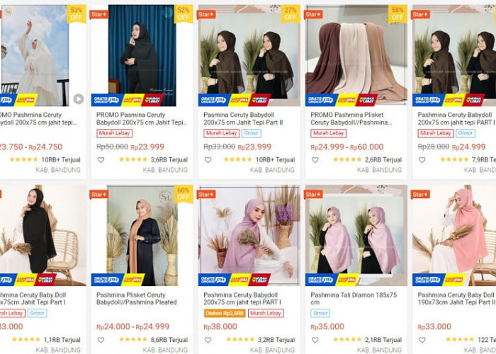 Muslimah Harus Tahu! 5 Rekomendasi Toko Jilbab Di Shopee Untuk Kuliah