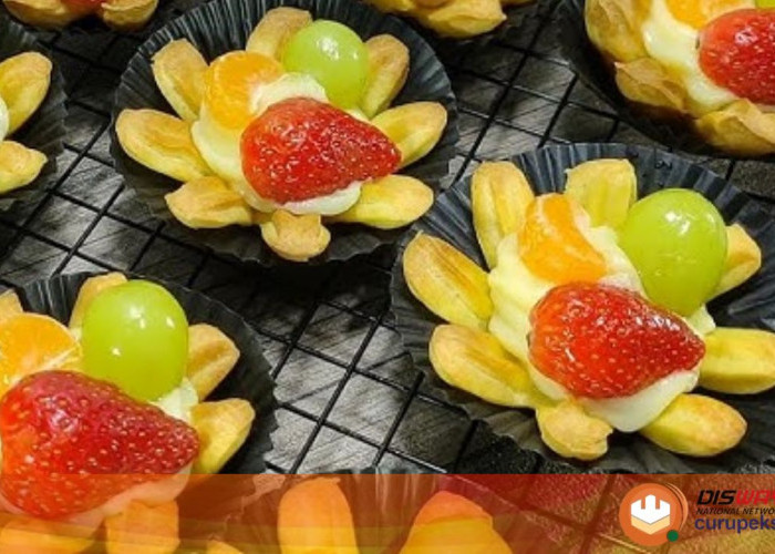 Resep Kue Soes Buah Bunga Cantik Nan Lezat