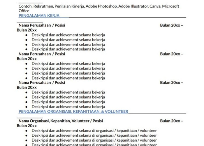 Sering Dilirik HRD,  Cara Membuat CV Ini Simpel dan Lengkap