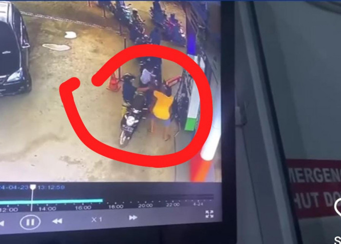 Viral Karyawan SPBU di Curup Nyaris Dibacok Konsumen, Terekam CCTV