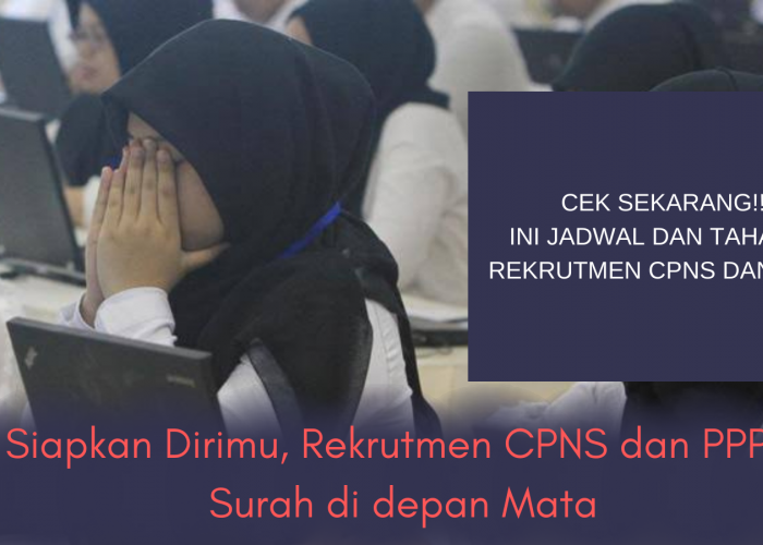 CATAT!! Ini Jadwal dan Tahapan Rekrutmen CPNS dan PPPK 2023