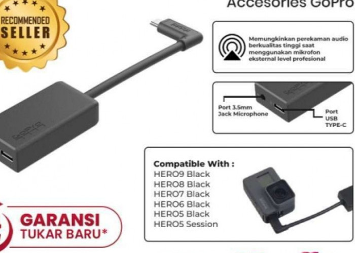 GoPro Pro 3.5mm Mic Adapter, Solusi Ideal untuk Merekam Kualitas Audio di GoPro dengan Maksimal