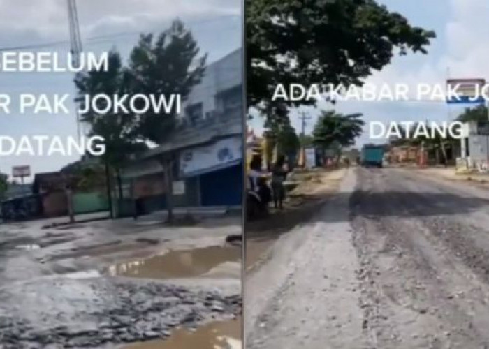 Disebut Proyek Roro Jonggrang, Perbaikan Jalan Di Lampung Sebelum Kunjungan Presiden