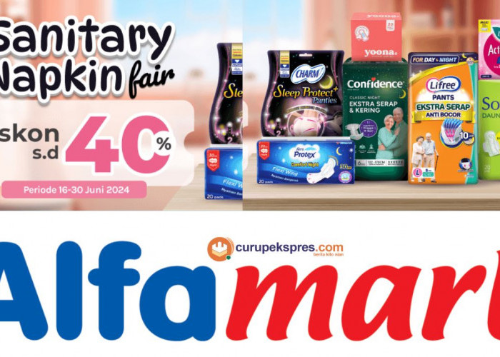 Promo Sanitary Napkin Alfamart, Diskon Hingga 40%!