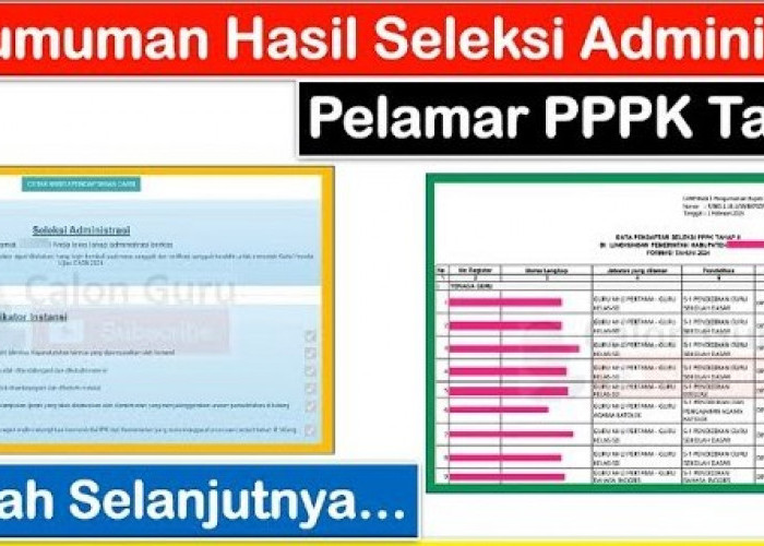 Pengumuman Hasil Administrasi PPPK 2024 Tahap 2