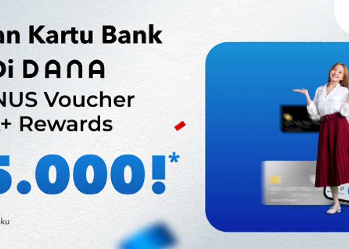 Simpan Kartu Bank di DANA  Dapetin Voucher A+ Rewards