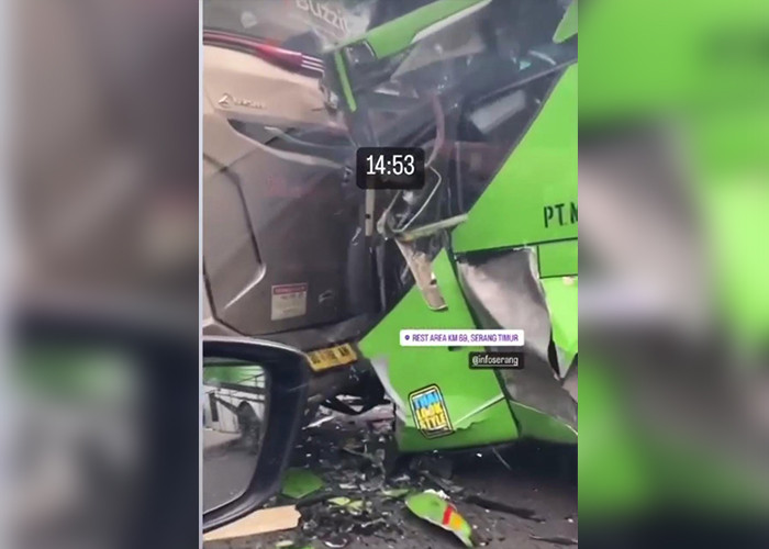 Terlibat Kecelakaan di Tol Tanggerang-Merak, Begini Kondisi Penumpang Bus SAN Bengkulu