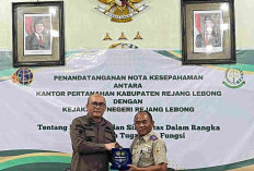 Kantah ATR/BPN Rejang Lebong Teken MoU Bersama Kejari, Bahas Soal Ini